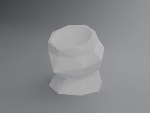 Comedouro Ergonômico Mingato Monobloco 15° (Geométrico Clean / Sem Orelhas) — Graminha de Gato 100% Hidropônica em Vasinho 3D Mingato